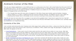 Desktop Screenshot of andrews-corner.org